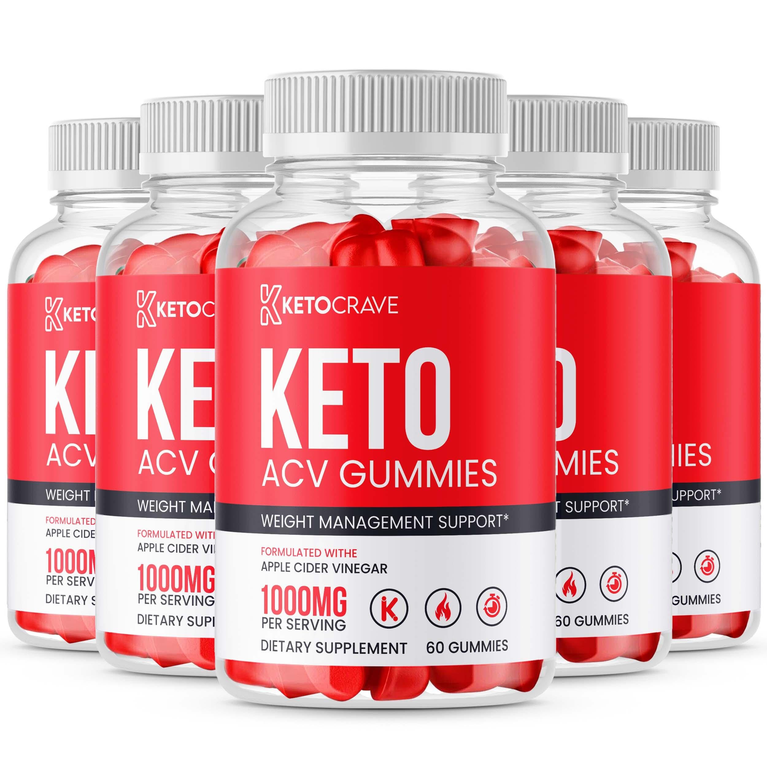 Keto Crave ACV Gummies, 5-Pack, 300 Count – ChewSwift